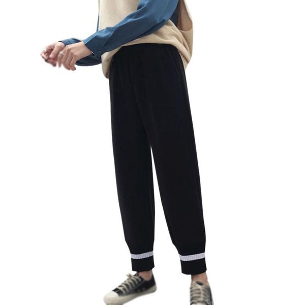 autumn winter korean women's casual loose pants fashion high waist straight nine-point harem pants female sports jogger/, Black;white
autumn winter korean women's casual loose pants fashion high waist straight nine-point harem pants female sports jogger/, Black;white
