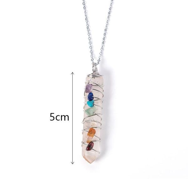 new arrival reiki chakra healing crystal pendant handmade wire wrapped 7 chakra natural stone pendant quartz necklac qylvxt, Black
new arrival reiki chakra healing crystal pendant handmade wire wrapped 7 chakra natural stone pendant quartz necklac qylvxt, Black