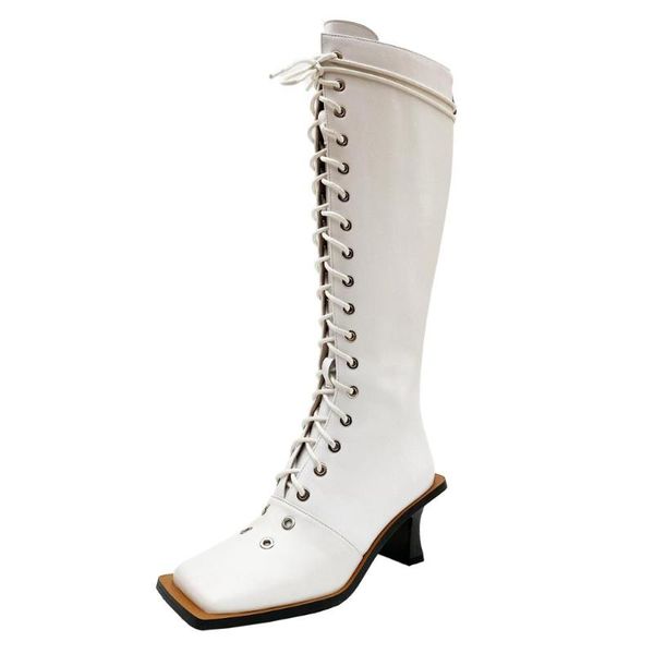 boots mkkhou fashion knee-high women 2021 winter leather square toe wide-brimmed color lacing boot girl, Black
boots mkkhou fashion knee-high women 2021 winter leather square toe wide-brimmed color lacing boot girl, Black