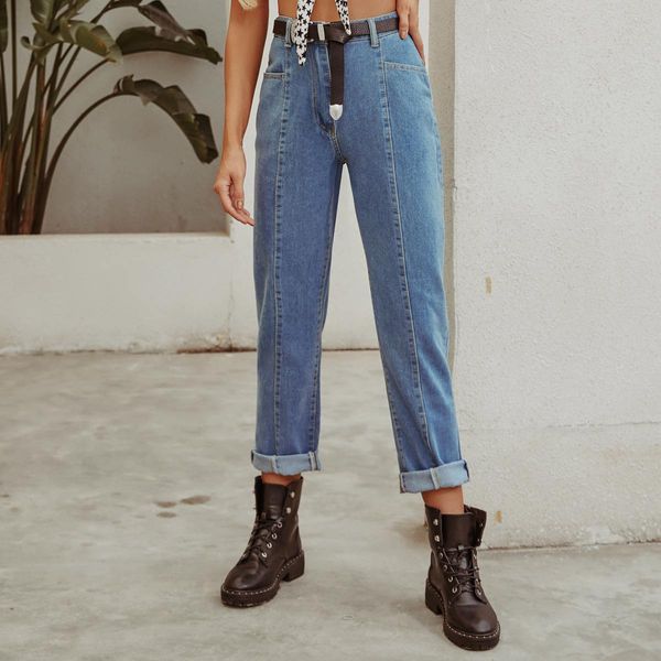 30192# women's commuting straight jeans, Blue
30192# women's commuting straight jeans, Blue