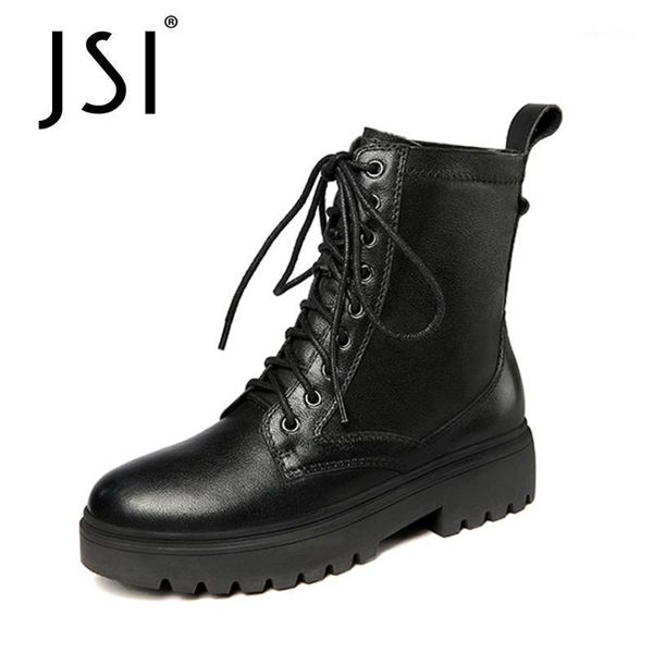boots jsi concise punk style mid-calf woman genuine leather high platform thick bottom ladies lace up jo6851, Black
boots jsi concise punk style mid-calf woman genuine leather high platform thick bottom ladies lace up jo6851, Black