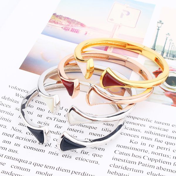 2020 wholesale womens light luxury skirt opening bangle bracelet love bracelet fashion jewerly silver rose gold friendship bracelets jewelry, Black
2020 wholesale womens light luxury skirt opening bangle bracelet love bracelet fashion jewerly silver rose gold friendship bracelets jewelry, Black