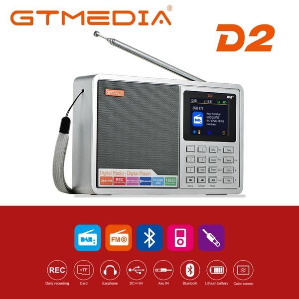 gtmedia d2/d1 portable radio fm dab stereo/ rds multi band radio speaker with lcd display alarm clock support micro sd tf card
gtmedia d2/d1 portable radio fm dab stereo/ rds multi band radio speaker with lcd display alarm clock support micro sd tf card