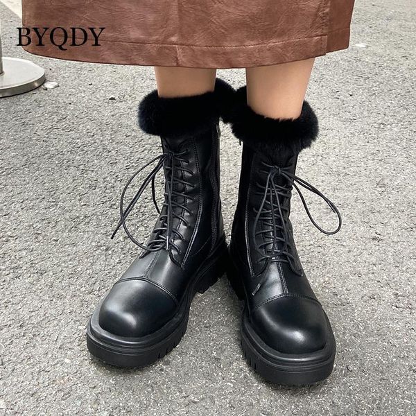 boots byqdy winter snow warm fur lining real trim leather mid-calf thick heels black round toes plus 41-431
boots byqdy winter snow warm fur lining real trim leather mid-calf thick heels black round toes plus 41-431