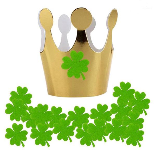 party hats 20pcs st. patrick's day kids glitter gold four luck leaf clover slice festive supplies po props crown caps1
party hats 20pcs st. patrick's day kids glitter gold four luck leaf clover slice festive supplies po props crown caps1