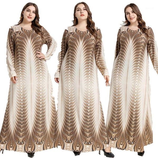 women muslim vintage dress long sleeve o-neck printed arab abaya ramadan islamic clothing plus size loose casual maxi robe gown1, Red
women muslim vintage dress long sleeve o-neck printed arab abaya ramadan islamic clothing plus size loose casual maxi robe gown1, Red