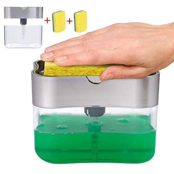 liquid soap dispenser 2021 2-in-1 pump sponge caddy creative kitchen manual press with washing
liquid soap dispenser 2021 2-in-1 pump sponge caddy creative kitchen manual press with washing