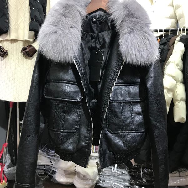 2021 great real fur collar new winter women from of the plutonium leather jacket warm jackets ix6f, Black
2021 great real fur collar new winter women from of the plutonium leather jacket warm jackets ix6f, Black
