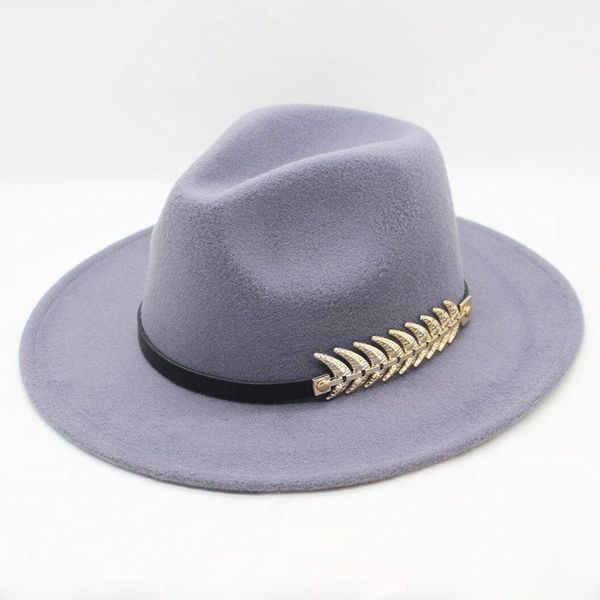 women's hat metal leaves panama hat british style vintage woolen fedoras simple banquet accessories headdress1, Blue;gray
women's hat metal leaves panama hat british style vintage woolen fedoras simple banquet accessories headdress1, Blue;gray