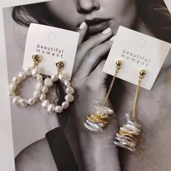 mengjiqiao new japan korean natural freshwater pearl tassel long drop earrings for women circle jewelry fashion oorbellen gifts1, Silver
mengjiqiao new japan korean natural freshwater pearl tassel long drop earrings for women circle jewelry fashion oorbellen gifts1, Silver