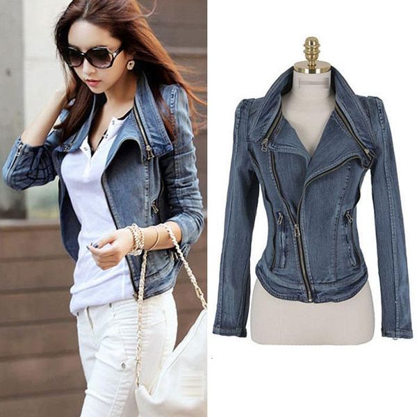 fast shipping fashion womens vintage denim jean slim fit lapel zip short jacket coat size s m xl, Black;brown
fast shipping fashion womens vintage denim jean slim fit lapel zip short jacket coat size s m xl, Black;brown