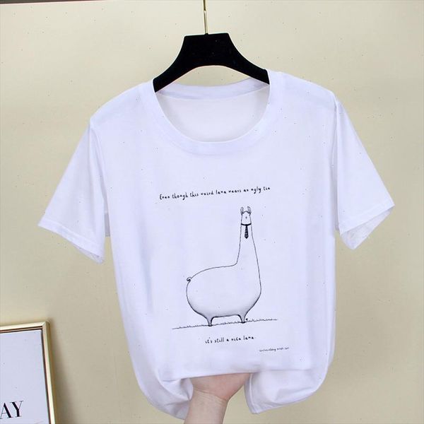 thin section t shirt women kawaii animal print new summer tshirt female clothing harajuku white t shirt femme short sleeve
thin section t shirt women kawaii animal print new summer tshirt female clothing harajuku white t shirt femme short sleeve