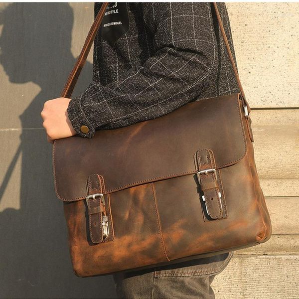 briefcases man single shoulder briefcase genuine leather crazy horsehide computer bag messenger office bags men lapmaletines hombre1
briefcases man single shoulder briefcase genuine leather crazy horsehide computer bag messenger office bags men lapmaletines hombre1