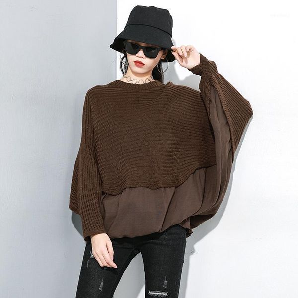 women's sweaters o neck batwing sleeve casual pull knitted jumper sweater patchwork loose streetwear female pullover1, White;black
women's sweaters o neck batwing sleeve casual pull knitted jumper sweater patchwork loose streetwear female pullover1, White;black