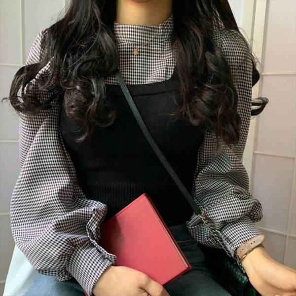 women elegant sets half turtleneck lantern long sleeve plaid pullover blouse slim knitted short vest 2020 fahsion suits, White
women elegant sets half turtleneck lantern long sleeve plaid pullover blouse slim knitted short vest 2020 fahsion suits, White