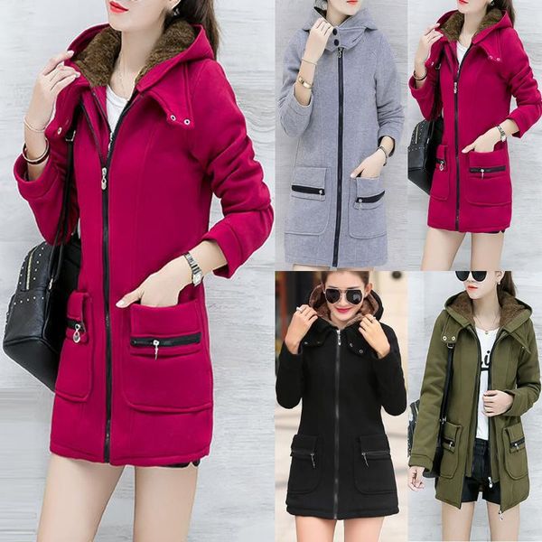women's jackets lady fashion womens winter outdoor warm wool blended classic coat hoodie jacket style ladies women coats outwear, Black;brown
women's jackets lady fashion womens winter outdoor warm wool blended classic coat hoodie jacket style ladies women coats outwear, Black;brown