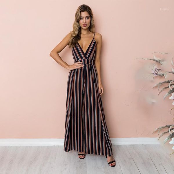 2020 jumpsuit romper women spaghetti strap backless high waist belt playsuit female casual trousers overalls1, Black;white
2020 jumpsuit romper women spaghetti strap backless high waist belt playsuit female casual trousers overalls1, Black;white
