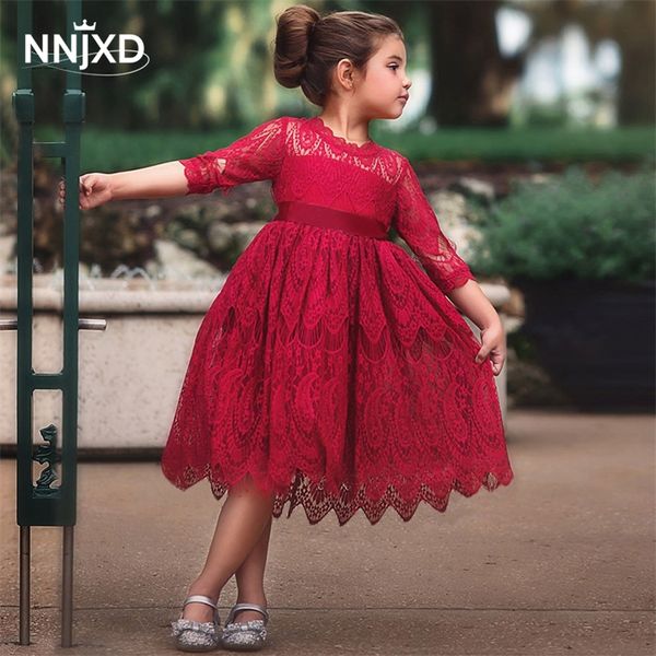 kids dresses for girls spring clothes half-sleeve lace party costume red children elegant prom frocks 3-8y casual wear 220308, Red;yellow
kids dresses for girls spring clothes half-sleeve lace party costume red children elegant prom frocks 3-8y casual wear 220308, Red;yellow