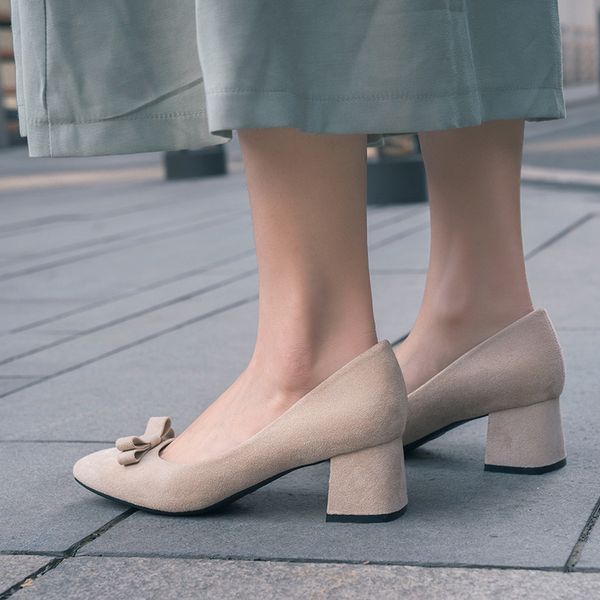 2020 new suede foot toe arches high sweet and women's pumps mid block heels two inches daily good quality fashion 31-43 zqwf, Black
2020 new suede foot toe arches high sweet and women's pumps mid block heels two inches daily good quality fashion 31-43 zqwf, Black