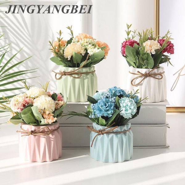 artificial hydrangea bonsai with ceramic pot set fake flower vase decorative home balcony deskdecoration1
artificial hydrangea bonsai with ceramic pot set fake flower vase decorative home balcony deskdecoration1