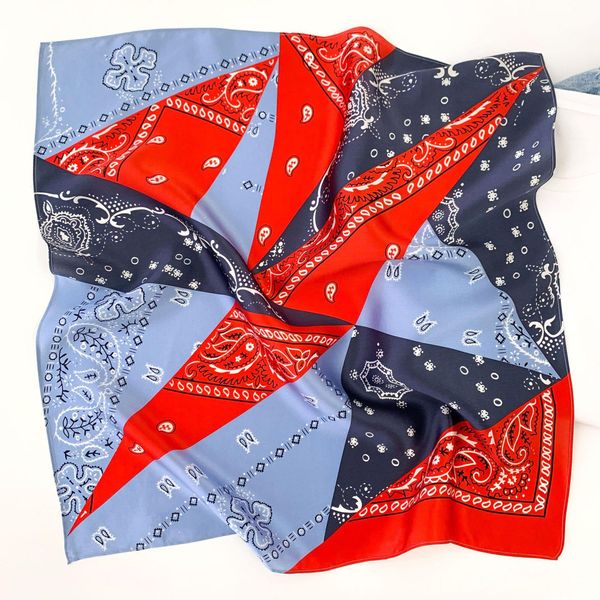 53cm square silk neck scarf hair band foulard print women headband accessories real silk neckerchief for lady bandana jllesn, Blue;gray
53cm square silk neck scarf hair band foulard print women headband accessories real silk neckerchief for lady bandana jllesn, Blue;gray