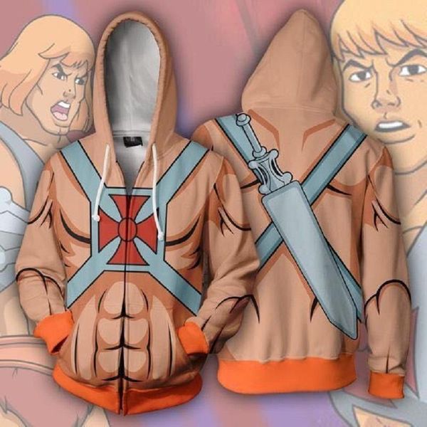 men's hoodies & sweatshirts 2021 master of the universe zip up hooded men 3d printed casual hoodie zipper us size hip hop 1, Black
men's hoodies & sweatshirts 2021 master of the universe zip up hooded men 3d printed casual hoodie zipper us size hip hop 1, Black