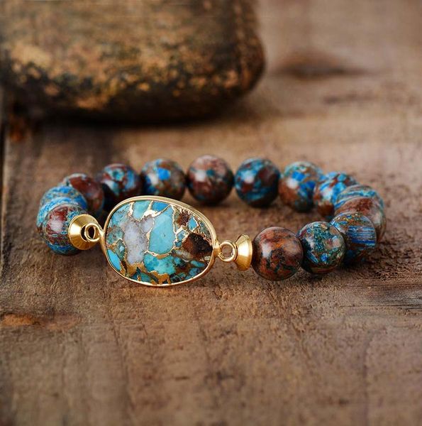 men punk bracelet 10mm bronzite stone tibetan beads women stretchy bracelets yoga mala elastic charm bracelets jewelry sqctpp, Golden;silver
men punk bracelet 10mm bronzite stone tibetan beads women stretchy bracelets yoga mala elastic charm bracelets jewelry sqctpp, Golden;silver