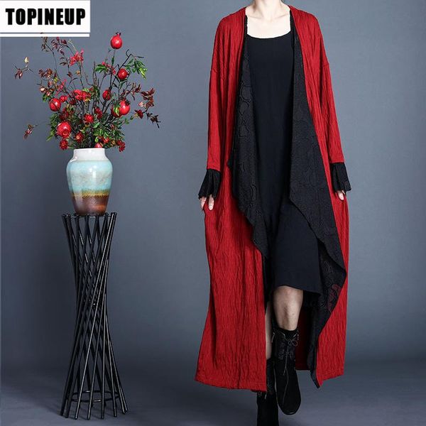 women's casual long open front drape autumn trench ethnic low hem maxi long sleeve overcoats d557, Tan;black
women's casual long open front drape autumn trench ethnic low hem maxi long sleeve overcoats d557, Tan;black
