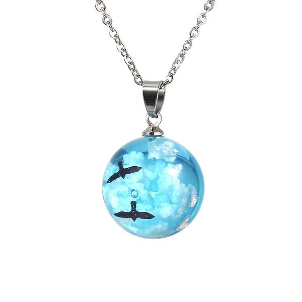 ball cute necklace transparent resin blue round sky white cloud chains necklaces fashion jewelry pendant for women
ball cute necklace transparent resin blue round sky white cloud chains necklaces fashion jewelry pendant for women