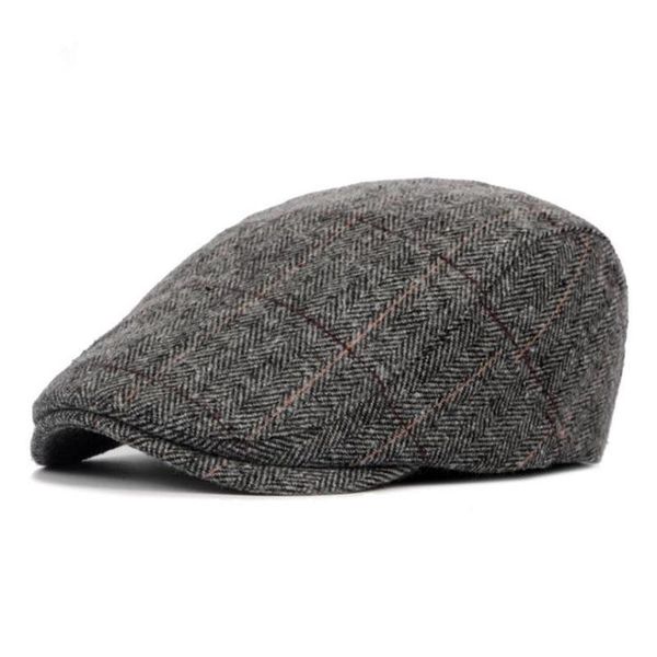 berets 2021 autumn winter men cap hats british western style wool advanced flat ivy classic vintage striped beret, Blue;gray
berets 2021 autumn winter men cap hats british western style wool advanced flat ivy classic vintage striped beret, Blue;gray