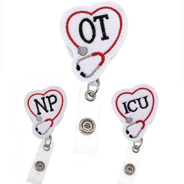 handmade knitting felt stethoscope ot np icu letter retractable badge reel id badge holder with clip, Gray
handmade knitting felt stethoscope ot np icu letter retractable badge reel id badge holder with clip, Gray