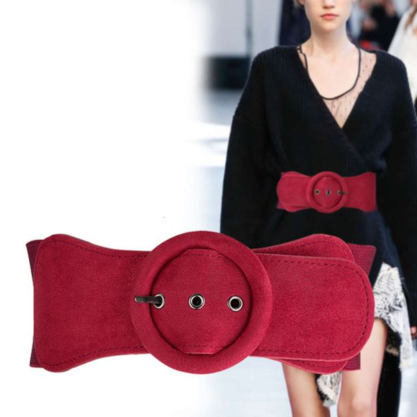 waist cover women's simple decoration with dress coat fashion autumn and winter elastic wide belt black, Black;green
waist cover women's simple decoration with dress coat fashion autumn and winter elastic wide belt black, Black;green