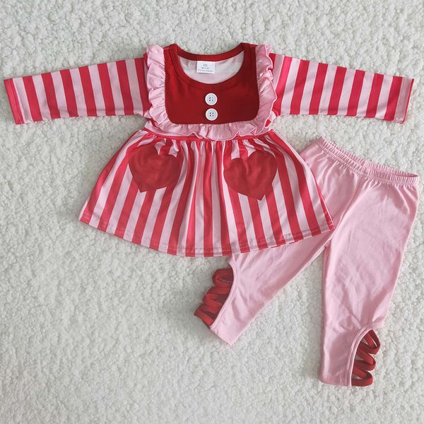 2021 valentines clothing kids designer clothes girls outfits pink stripe tunic ruffle pants toddler baby girls boutique clothing wholesale, White
2021 valentines clothing kids designer clothes girls outfits pink stripe tunic ruffle pants toddler baby girls boutique clothing wholesale, White