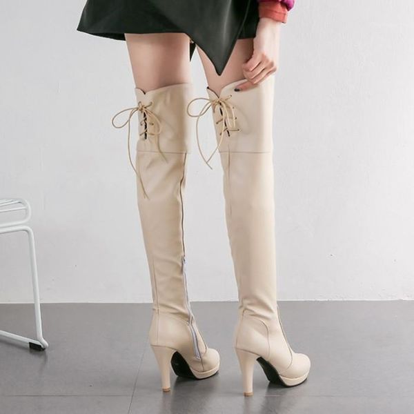 pxelena women thigh high boots stiletto super high heels zip round toe fashion over the knee riding boots lady shoes 34-431, Black
pxelena women thigh high boots stiletto super high heels zip round toe fashion over the knee riding boots lady shoes 34-431, Black
