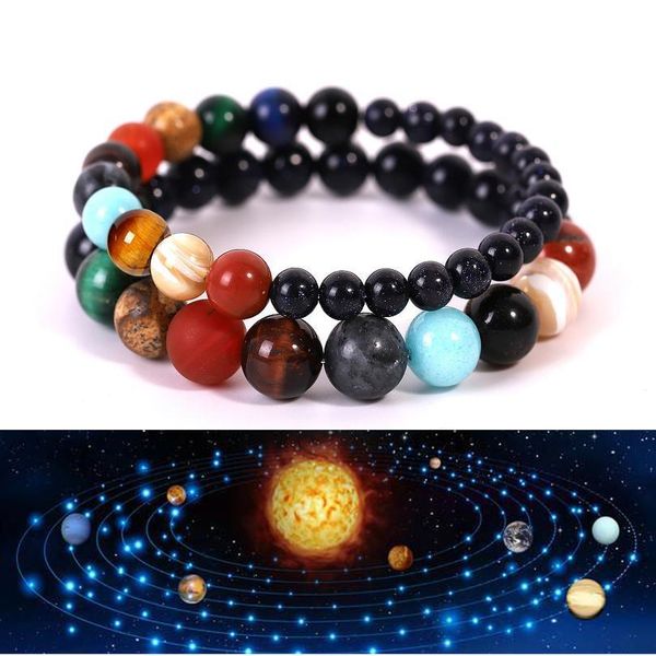 9 planets natural stone planets beads bracelet bangles couples bracelets for women or men 2019 creative fashion jewel qyluwf, Black
9 planets natural stone planets beads bracelet bangles couples bracelets for women or men 2019 creative fashion jewel qyluwf, Black