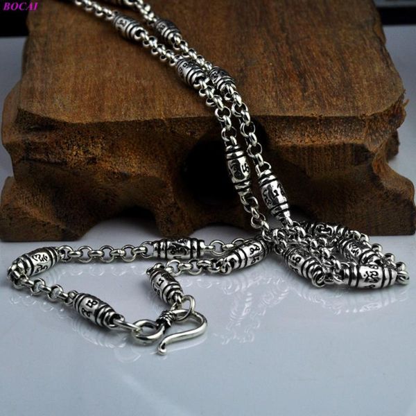 bocai solide s925 sterling silver necklace six character truth men and women retro clavicle thai silver jewelry birthday gift
bocai solide s925 sterling silver necklace six character truth men and women retro clavicle thai silver jewelry birthday gift