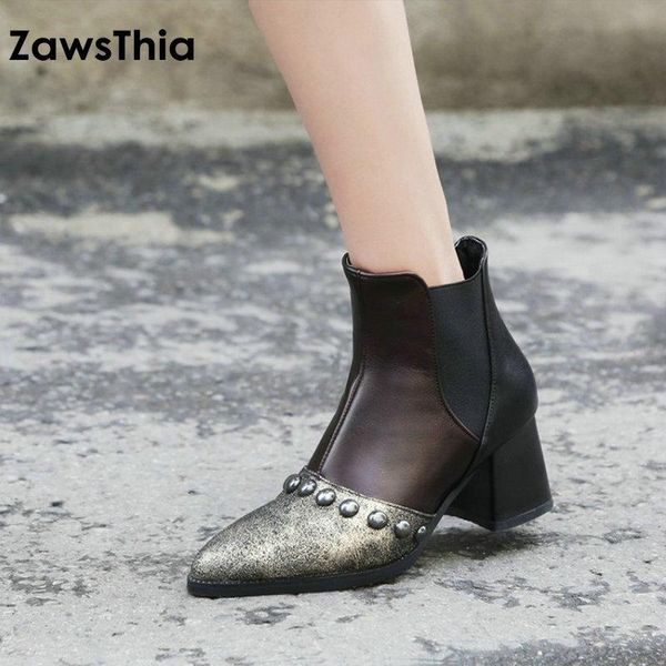 boots zawsthia 2021 punk winter autumn woman shoes studded ankle hoof med heels for women big size 46 47 48, Black
boots zawsthia 2021 punk winter autumn woman shoes studded ankle hoof med heels for women big size 46 47 48, Black