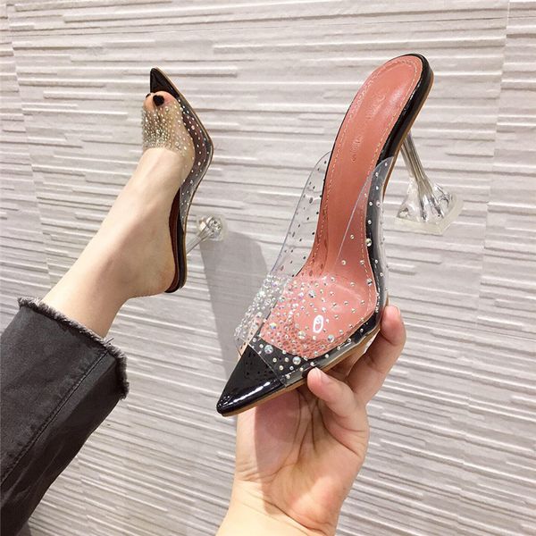 new 2020 summer crystal glitter woman bright high-heel mules bing peep toe slides cinderella shoes 6w0f, Black
new 2020 summer crystal glitter woman bright high-heel mules bing peep toe slides cinderella shoes 6w0f, Black