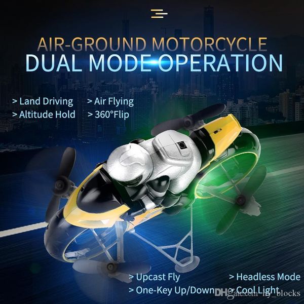 2.4g rc land-air motorcycle 2in1 mini flying motorcycle remote control car high speed drift motorbike model with light kids toy 06
2.4g rc land-air motorcycle 2in1 mini flying motorcycle remote control car high speed drift motorbike model with light kids toy 06
