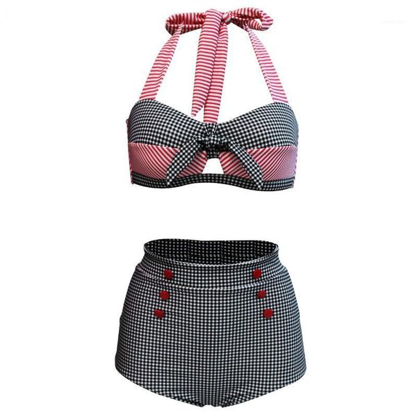 women's swimwear 2021 european and american high waist bikini bottom retro foreign trade swimsuit plaid cross-border women1, White;black
women's swimwear 2021 european and american high waist bikini bottom retro foreign trade swimsuit plaid cross-border women1, White;black