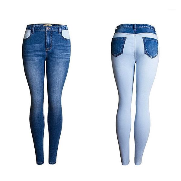 new plus large size chic patchwork jeans women 2021 spring autumn stretchy denim skinny pants trousers female jeans1, Blue
new plus large size chic patchwork jeans women 2021 spring autumn stretchy denim skinny pants trousers female jeans1, Blue