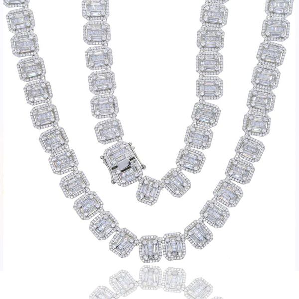 chokers 13mm big square cubic zirconia charm tennis chain necklac silver color flash luxury full iced out cz hiphop for men jewelry, Golden;silver
chokers 13mm big square cubic zirconia charm tennis chain necklac silver color flash luxury full iced out cz hiphop for men jewelry, Golden;silver