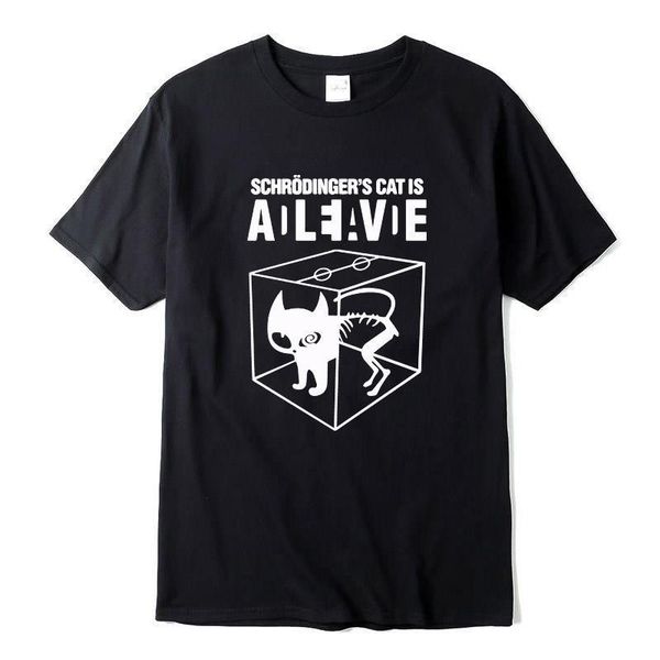 xinyi men's t-shirt cotton schrodinger's cat print short sleeve men t shirt casual the big bang theory mens tshirt, White;black
xinyi men's t-shirt cotton schrodinger's cat print short sleeve men t shirt casual the big bang theory mens tshirt, White;black