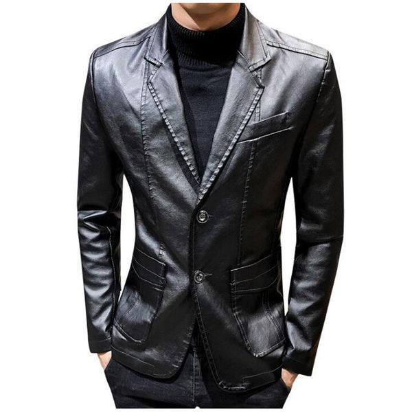 2021 from plutonium blazers men thin casual motorcycle jacket fake leather homme suit 2w8w, White;black
2021 from plutonium blazers men thin casual motorcycle jacket fake leather homme suit 2w8w, White;black