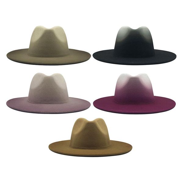 wool retro men's jazz hat gentleman elegant still gradient rose wide women brim hat casual british, Blue;gray
wool retro men's jazz hat gentleman elegant still gradient rose wide women brim hat casual british, Blue;gray