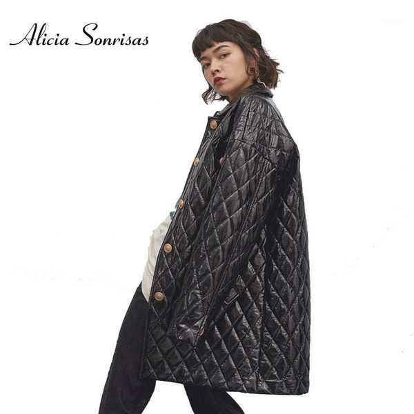 women's down & parkas glossy faux leather coat for women bright skin warm winter thick fleece cotton padded diamond lattice pu jacket1, Black
women's down & parkas glossy faux leather coat for women bright skin warm winter thick fleece cotton padded diamond lattice pu jacket1, Black