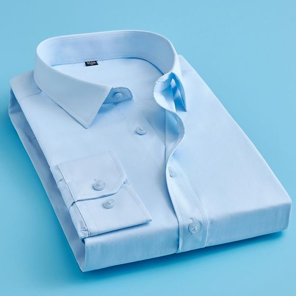 Business Casual Shirt Men's Solid Color Cotton Large Size Long Sleeve Shirt Men's Casual Fashion New Business Simple, White;black
Business Casual Shirt Men's Solid Color Cotton Large Size Long Sleeve Shirt Men's Casual Fashion New Business Simple, White;black