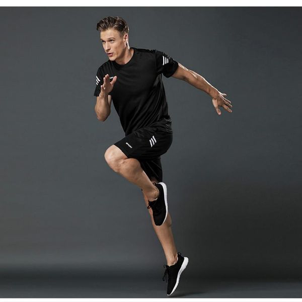sportssuit men'sshortsleeve leisure training football suit two piece fitness suit running quick drying t-shirt gymclothing, Black;blue
sportssuit men'sshortsleeve leisure training football suit two piece fitness suit running quick drying t-shirt gymclothing, Black;blue