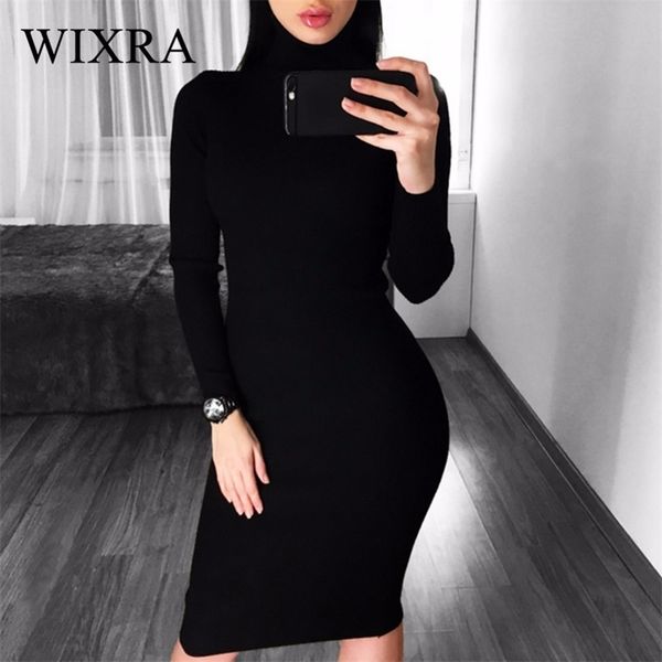 wixra warm women autumn winter sweater knitted dresses slim elastic turtleneck long sleeve lady bodycon robe dresses y200101, White;black
wixra warm women autumn winter sweater knitted dresses slim elastic turtleneck long sleeve lady bodycon robe dresses y200101, White;black