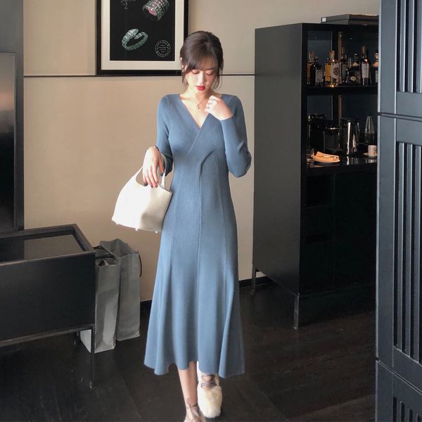 2021 new french knit dress new temperament with a base hepburn style female r204, Black;gray
2021 new french knit dress new temperament with a base hepburn style female r204, Black;gray